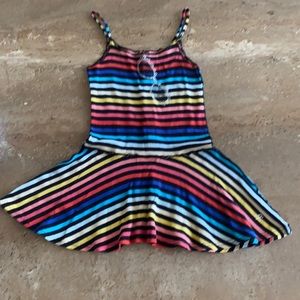 Sonia Rykiel rainbow stripe sundress size 6